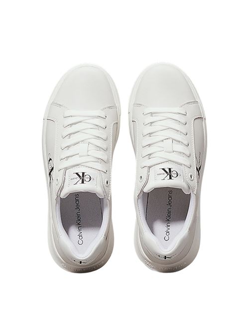 Sneaker chunky in pelle bianco Calvin Klein Jeans | YW0YW00823YBR